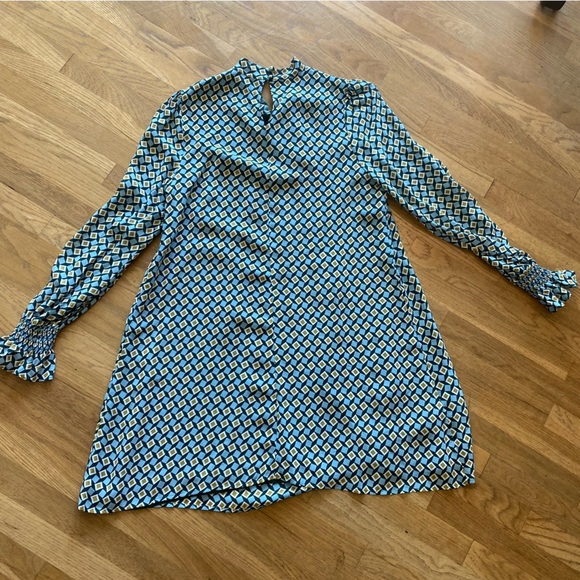 Reformation Cyril Mod Mini Dress in Green Mosaic Size M EUC - Picture 7 of 11